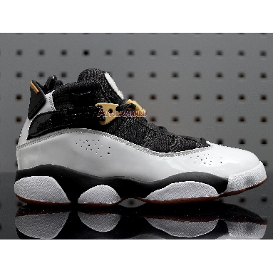 Air Jordan 6 Rings White Black 323399-100 White/Black-Metallic Gold-Gum Medium Brown Mens Womens Shoes