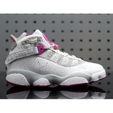 Air Jordan 6 Rings GS Platinum Fuchsia 323399-011 Pure Platinum/Fuchsia Blast Sneakers