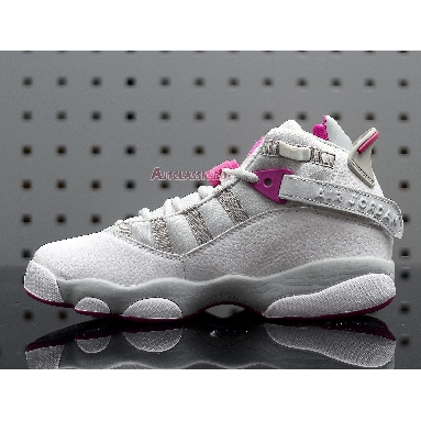 Air Jordan 6 Rings GS Platinum Fuchsia 323399-011 Pure Platinum/Fuchsia Blast Sneakers