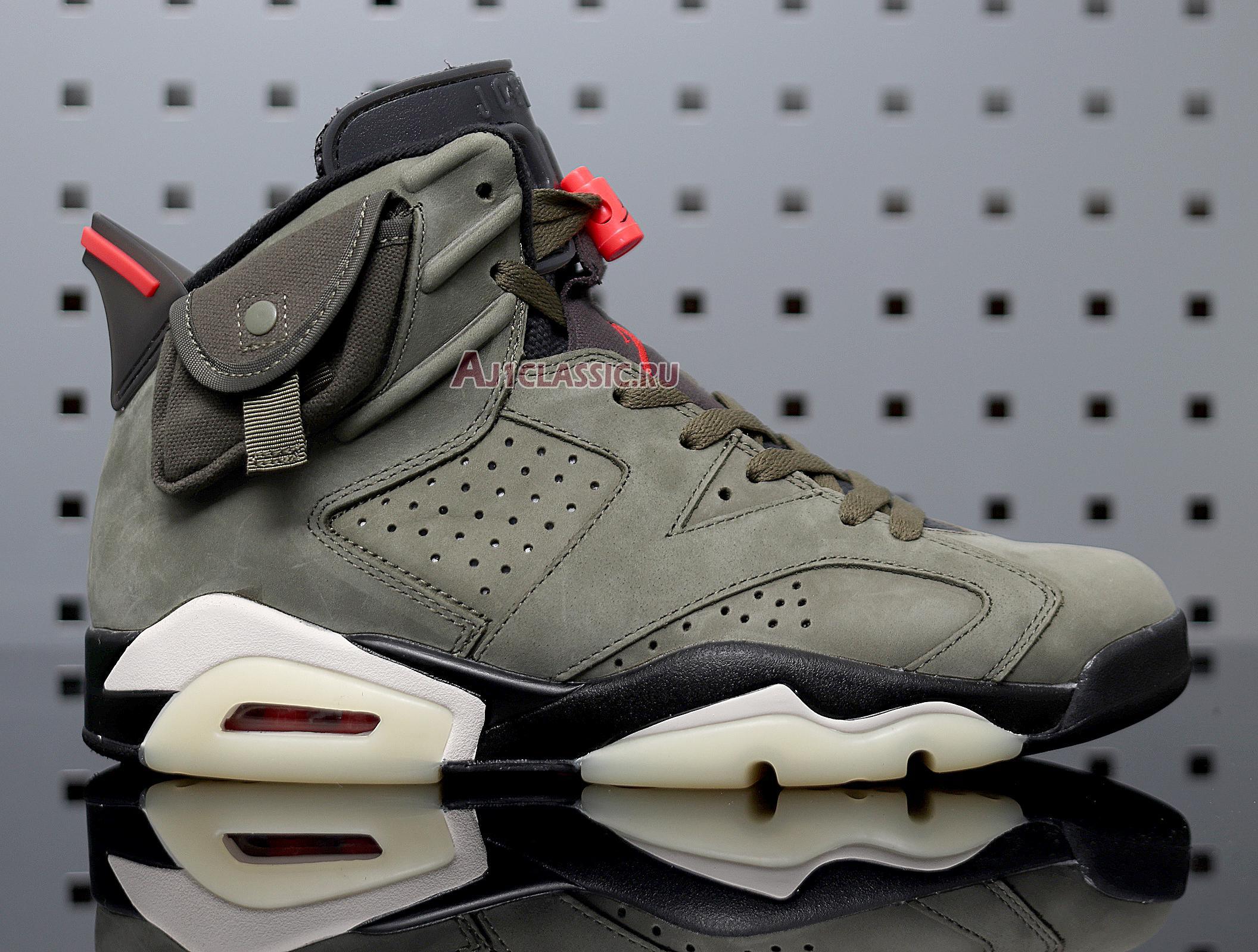 New Travis Scott x Air Jordan 6 Retro "Medium Olive" CN1084-200 Shoes