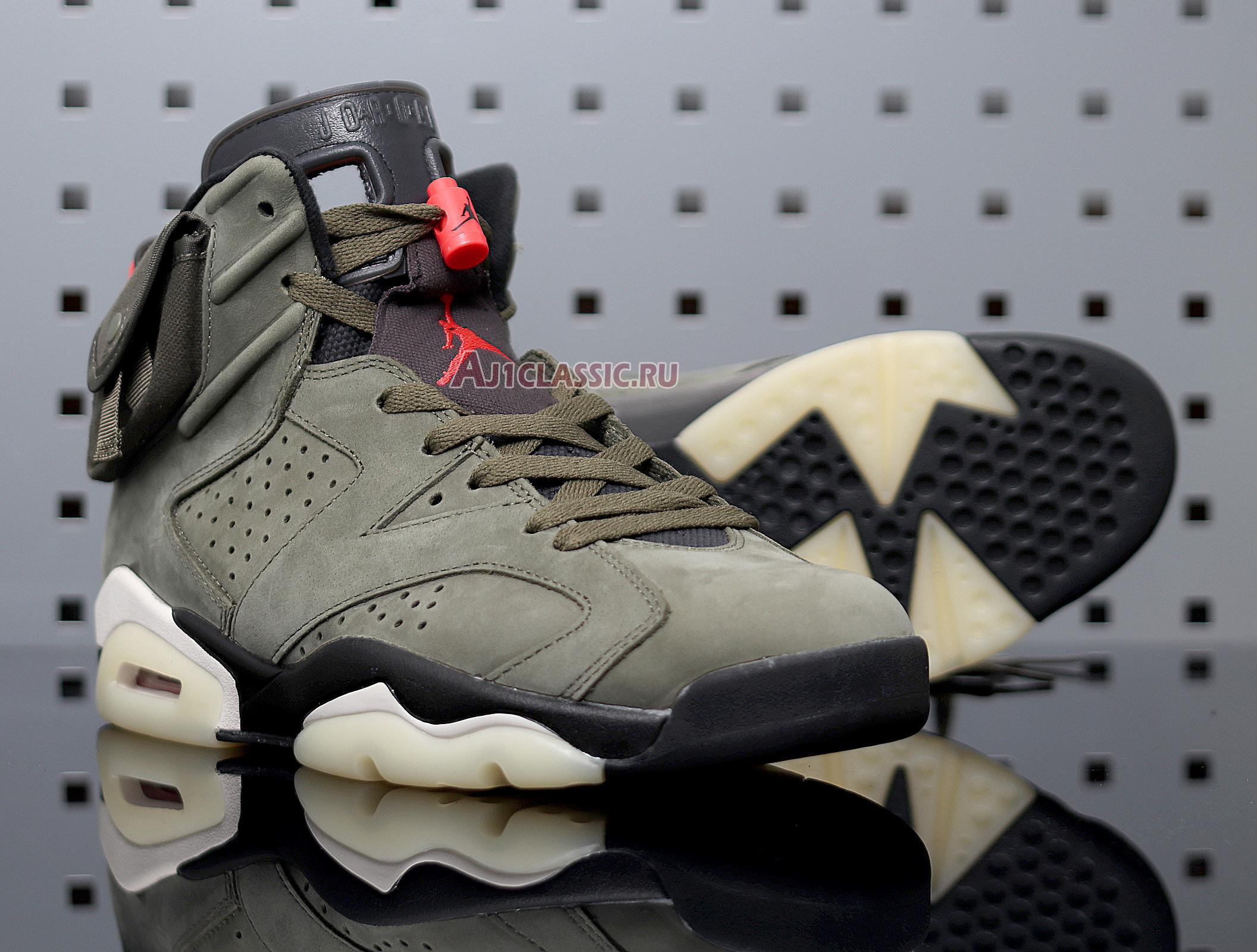 New Travis Scott x Air Jordan 6 Retro "Medium Olive" CN1084-200 Shoes