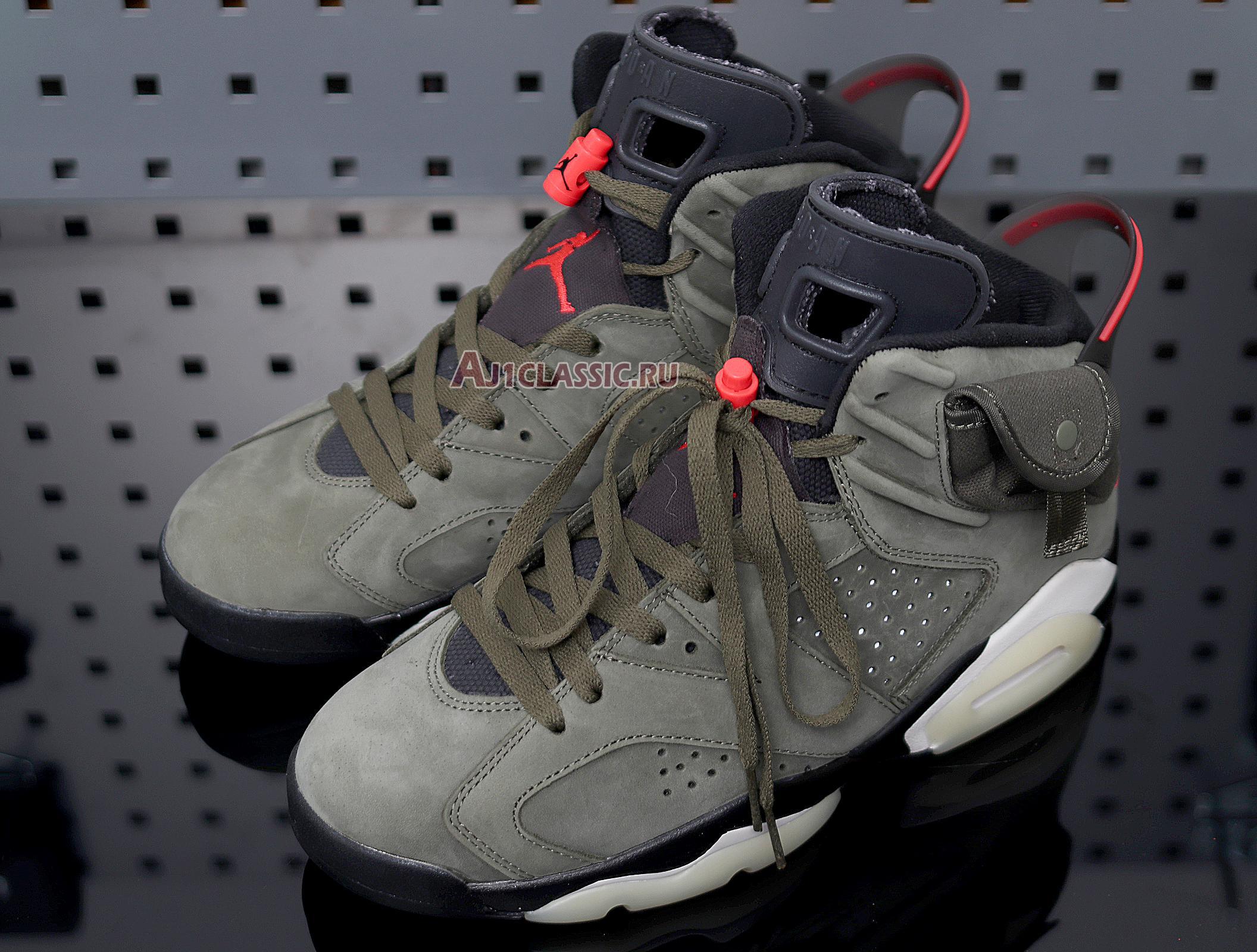 New Travis Scott x Air Jordan 6 Retro "Medium Olive" CN1084-200 Shoes