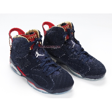 Air Jordan 6 Retro Doernbecher 2019 CI6293-416 Navy/White-Varsity Red-Metallic Gold Sneakers