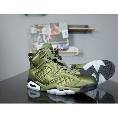 Air Jordan 6 Retro Pinnacle Saturday Night Live AH4614-303 Palm Green/Palm Green-Black Sneakers