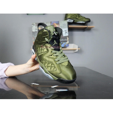 Air Jordan 6 Retro Pinnacle Saturday Night Live AH4614-303 Palm Green/Palm Green-Black Sneakers