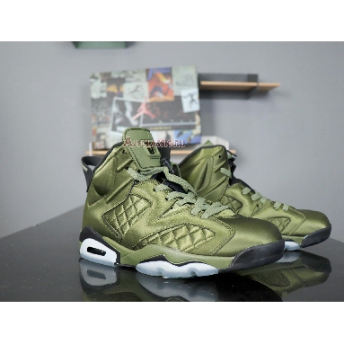 Air Jordan 6 Retro Pinnacle Saturday Night Live AH4614-303 Palm Green/Palm Green-Black Sneakers