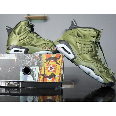 Air Jordan 6 Retro Pinnacle Saturday Night Live AH4614-303 Palm Green/Palm Green-Black Sneakers