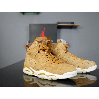 Air Jordan 6 Retro Wheat 384664-705 Golden Harvest/Elemental Gold Mens Womens Shoes