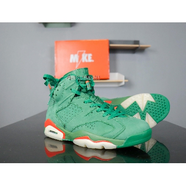 Air Jordan 6 Retro NRG Green Suede Gatorade AJ5986-335 Pine Green/Pine Green-Orange Blaze Sneakers