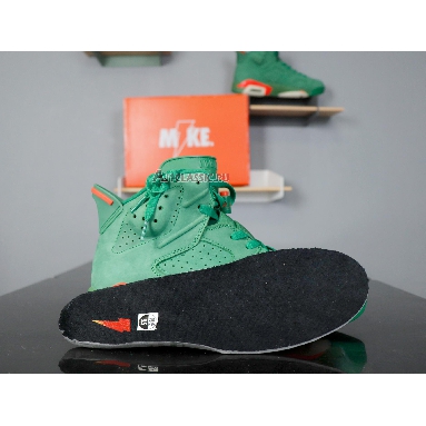 Air Jordan 6 Retro NRG Green Suede Gatorade AJ5986-335 Pine Green/Pine Green-Orange Blaze Sneakers