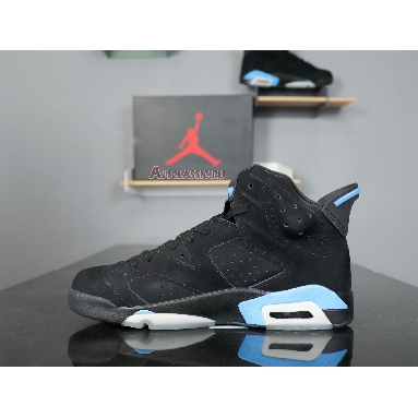 Air Jordan 6 Retro UNC 384664-006 Black/University Blue Sneakers