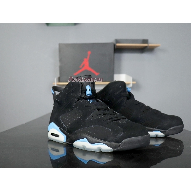 Air Jordan 6 Retro UNC 384664-006 Black/University Blue Sneakers