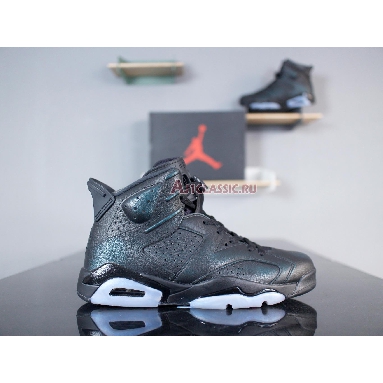 Air Jordan 6 Retro All Star Chameleon 907961-015 Black/Metallic Silver-Black Mens Womens Shoes