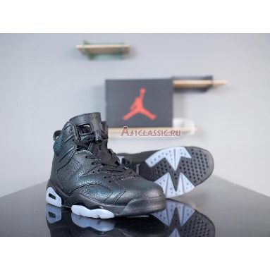 Air Jordan 6 Retro All Star Chameleon 907961-015 Black/Metallic Silver-Black Sneakers