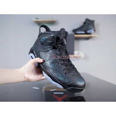 Air Jordan 6 Retro All Star Chameleon 907961-015 Black/Metallic Silver-Black Sneakers