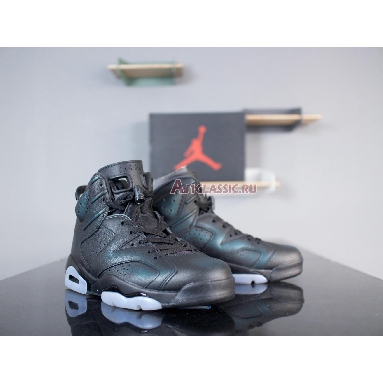 Air Jordan 6 Retro All Star Chameleon 907961-015 Black/Metallic Silver-Black Sneakers