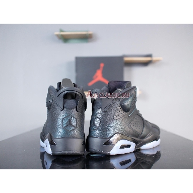 Air Jordan 6 Retro All Star Chameleon 907961-015 Black/Metallic Silver-Black Sneakers