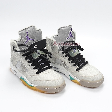 Air Jordan 5 Retro Grey CT8480-105 Grey/Yellow/Green/Purple/Black Sneakers