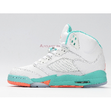 Air Jordan 5 Retro Light Aqua 440892-100 Crimson Pule/Light Aqua-Black Sneakers