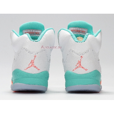 Air Jordan 5 Retro Light Aqua 440892-100 Crimson Pule/Light Aqua-Black Mens Womens Shoes