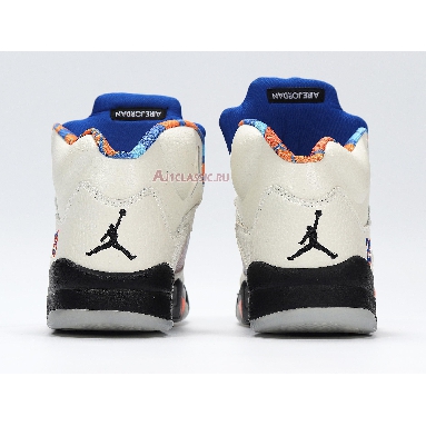 Air Jordan 5 Retro International Flight 136027-148 Sail/Orange Peel-Black-Hyper Royal Sneakers