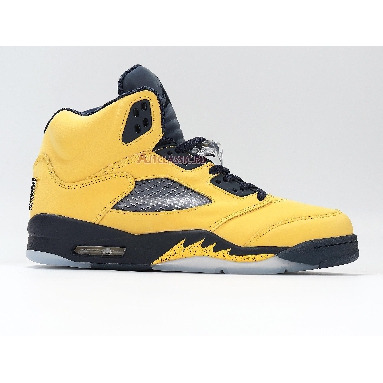 Air Jordan 5 Retro SP Michigan CQ9541-704 Amarillo/College Navy-Amarillo Sneakers