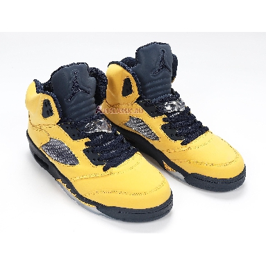 Air Jordan 5 Retro SP Michigan CQ9541-704 Amarillo/College Navy-Amarillo Sneakers