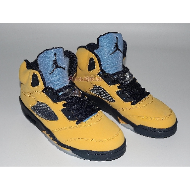 Air Jordan 5 Retro SP Michigan CQ9541-704 Amarillo/College Navy-Amarillo Sneakers