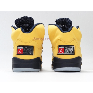 Air Jordan 5 Retro SP Michigan CQ9541-704 Amarillo/College Navy-Amarillo Mens Womens Shoes