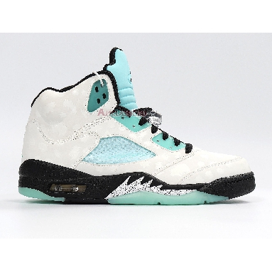 Air Jordan 5 Retro Island Green CN2932-100 White/Black/White/Island Green Sneakers