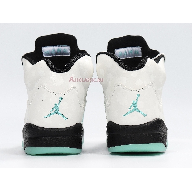 Air Jordan 5 Retro Island Green CN2932-100 White/Black/White/Island Green Mens Womens Shoes