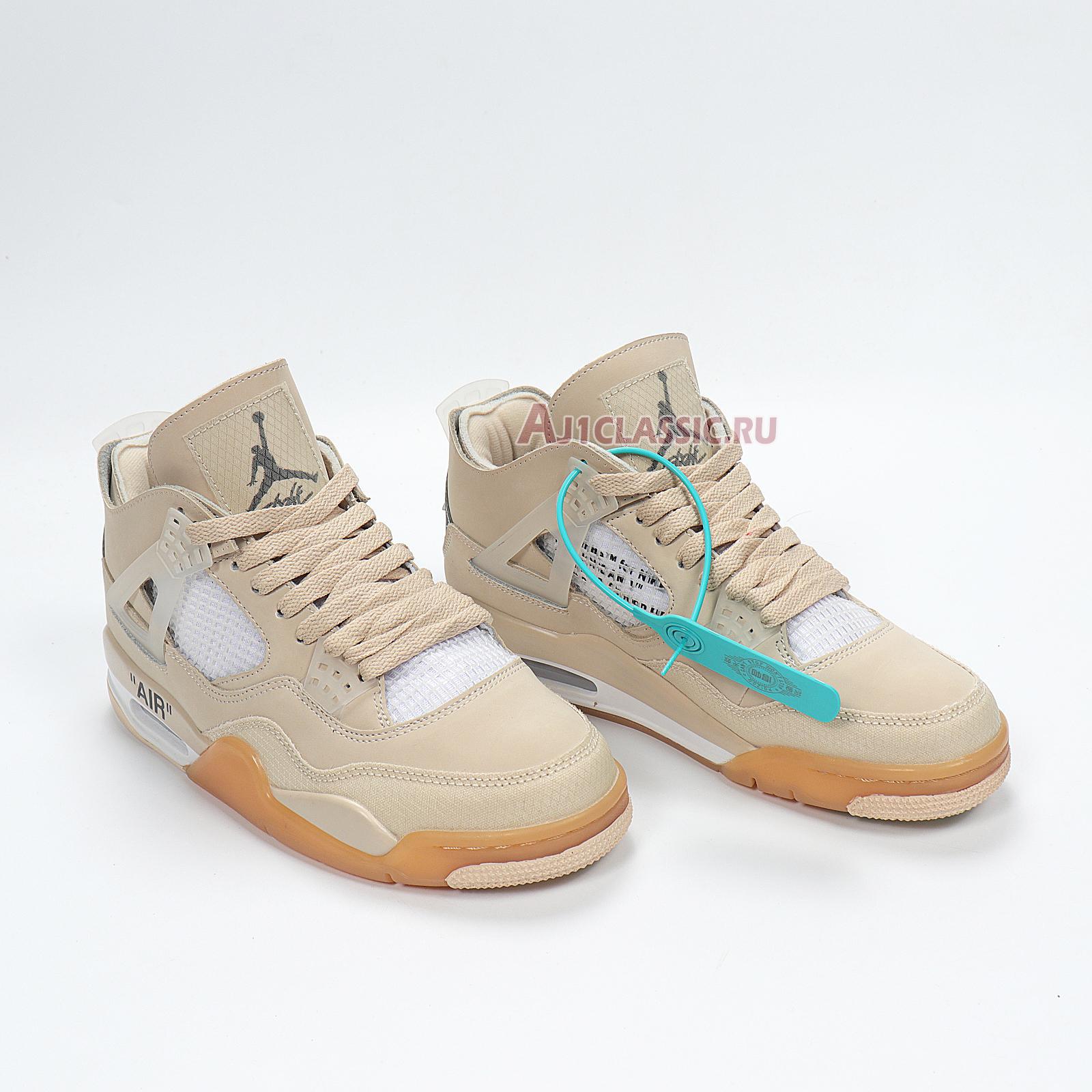 New Off-White x Air Jordan 4 SP "Sail" CZ5567-100 Shoes