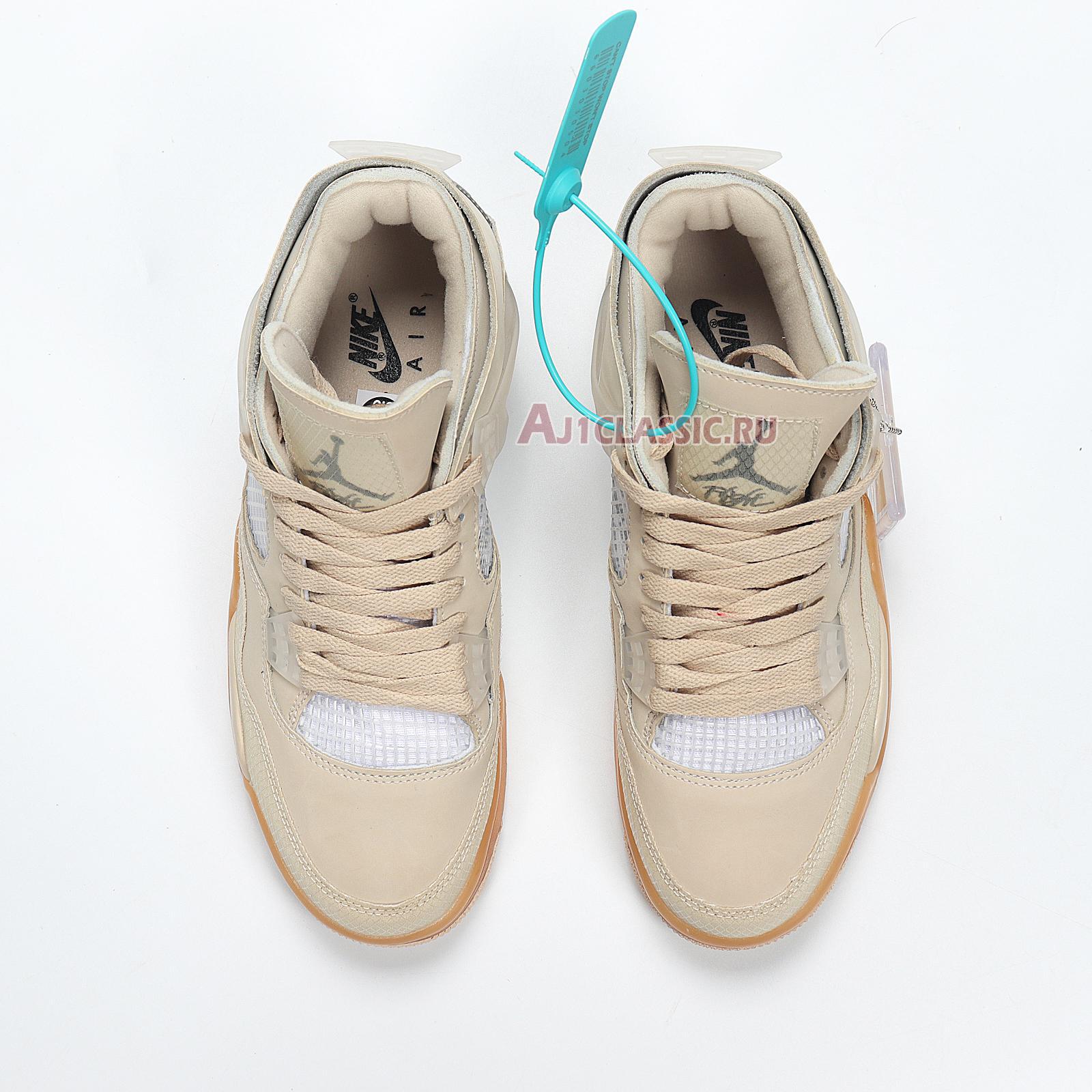 New Off-White x Air Jordan 4 SP "Sail" CZ5567-100 Shoes