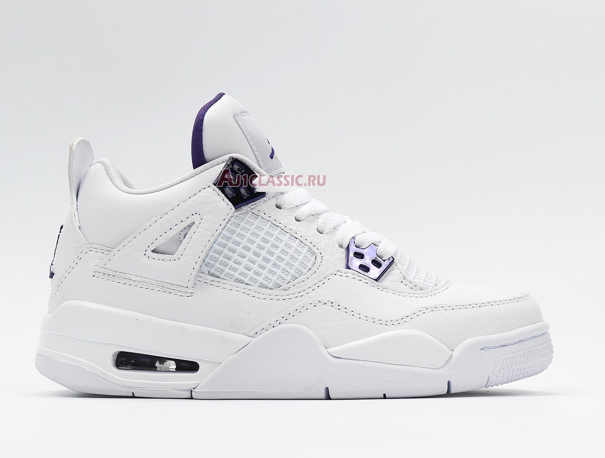 New Air Jordan 4 Retro "Purple Metallic" 408452-115 Shoes