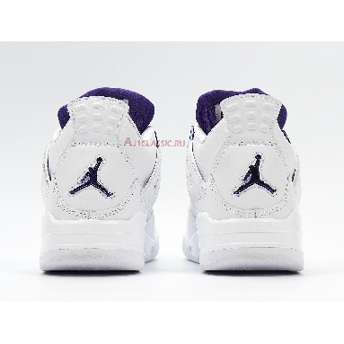 Air Jordan 4 Retro Purple Metallic 408452-115 White/Metallic Silver/Court Purple Sneakers