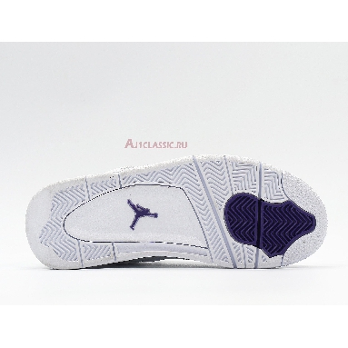 Air Jordan 4 Retro Purple Metallic 408452-115 White/Metallic Silver/Court Purple Sneakers