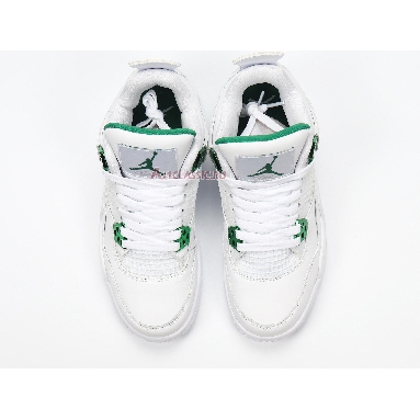 Air Jordan 4 Retro Green Metallic CT8527-113 White/Pine Green/Metallic Silver Sneakers