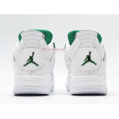 Air Jordan 4 Retro Green Metallic CT8527-113 White/Pine Green/Metallic Silver Sneakers