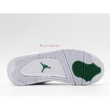 Air Jordan 4 Retro Green Metallic CT8527-113 White/Pine Green/Metallic Silver Sneakers