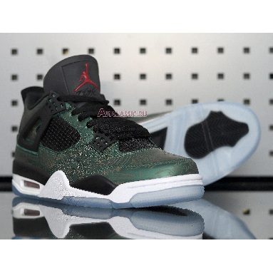 Air Jordan 4 Laser Jalen Ramsey AJ4-1043515 Green/Black Mens Womens Shoes