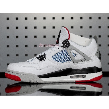 Air Jordan 4 Retro SE What The 4 CI1184-146 White/Fire Red-Tech Grey-Military Blue Sneakers