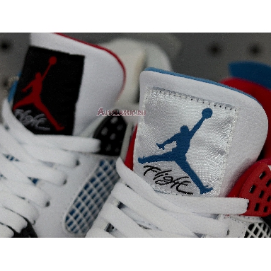 Air Jordan 4 Retro SE What The 4 CI1184-146 White/Fire Red-Tech Grey-Military Blue Sneakers