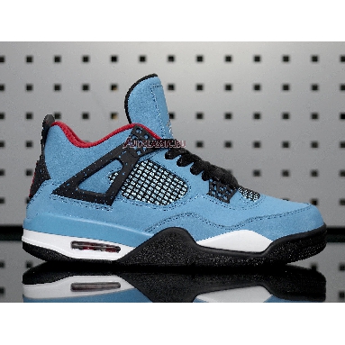 Travis Scott x Air Jordan 4 Retro Cactus Jack 308497-406 University Blue/Varsity Red-Black Mens Womens Shoes