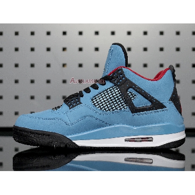 Travis Scott x Air Jordan 4 Retro Cactus Jack 308497-406 University Blue/Varsity Red-Black Mens Womens Shoes