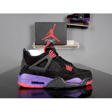 Air Jordan 4 Retro NRG Raptors AQ3816-065 Black/University Red-Court Purple​ Sneakers