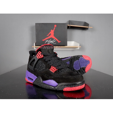 Air Jordan 4 Retro NRG Raptors AQ3816-065 Black/University Red-Court Purple​ Sneakers