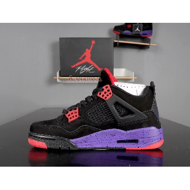 Air Jordan 4 Retro NRG Raptors AQ3816-065 Black/University Red-Court Purple​ Sneakers