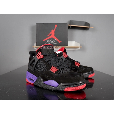 Air Jordan 4 Retro NRG Raptors AQ3816-065 Black/University Red-Court Purple​ Sneakers