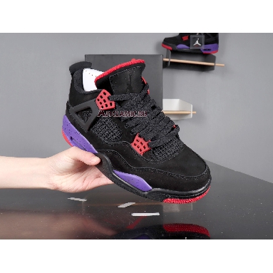 Air Jordan 4 Retro NRG Raptors AQ3816-065 Black/University Red-Court Purple​ Sneakers