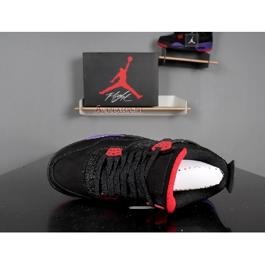 Air Jordan 4 Retro NRG Raptors AQ3816-065 Black/University Red-Court Purple​ Sneakers